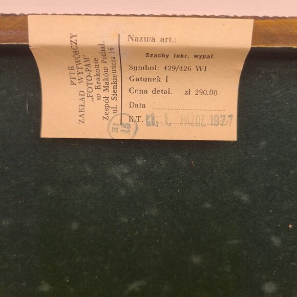 Vintage 1977 PTTK Nazwa Art Foto-Pam Chess Set - Picture 9 of 16